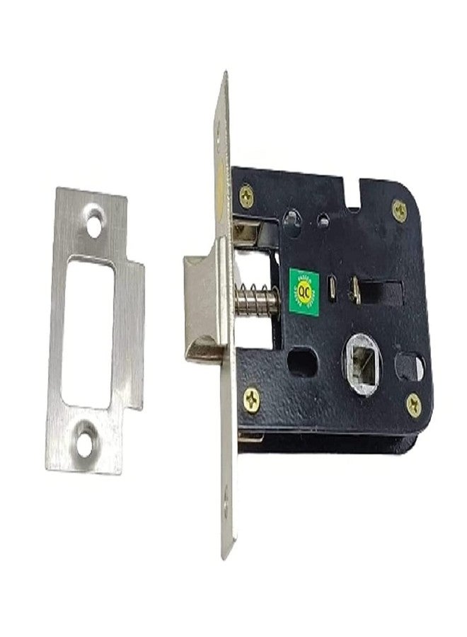 ONMAX 5 Inch Mortise Door Handle Lock Set CP Finish with 65mm Latch, Modern Chrome Door Lock for Kitchen, Bathroom and Storeroom - Image 3